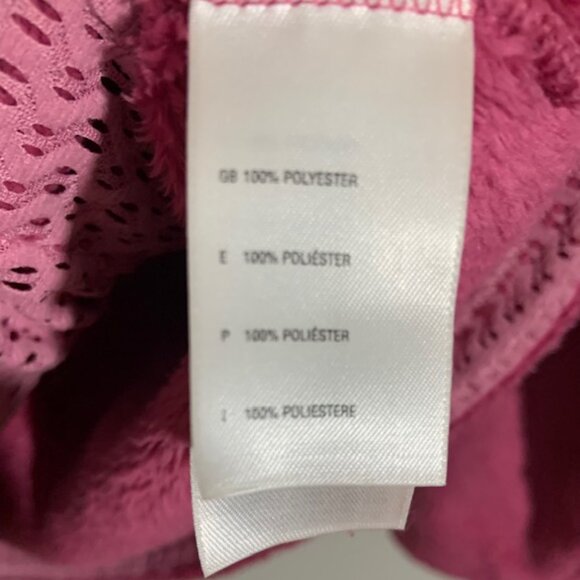 North Face Pink Soft 1/4 Zip Women's Gorpcore Fleece Jacket - Size L - Picture 4 of 7